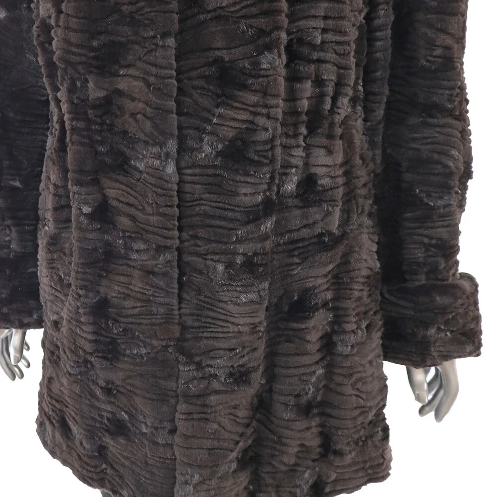 Semi Sheared Mink Jacket- Size M - Picture 7 of 10